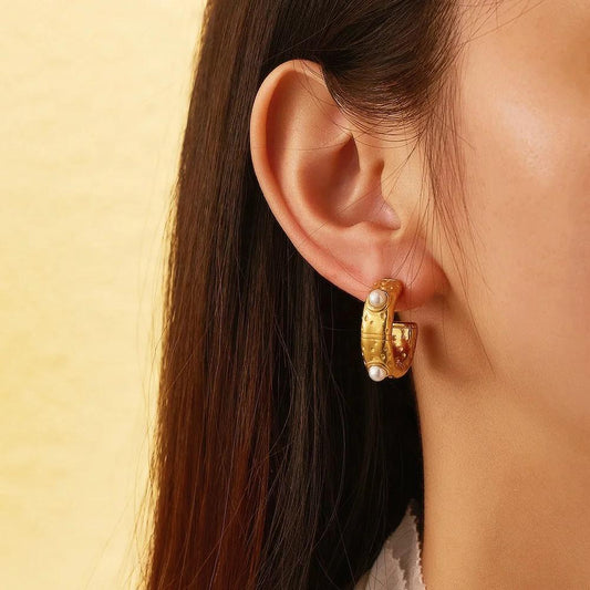 White Pals Earring